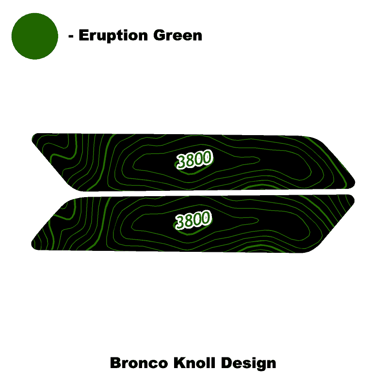 Topo Interior Front Door Grab Handle Overlay Kit (Printed + Laser Series) - 2021+ Bronco - Speedlogix