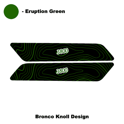 Topo Interior Front Door Grab Handle Overlay Kit (Printed + Laser Series) - 2021+ Bronco - Speedlogix