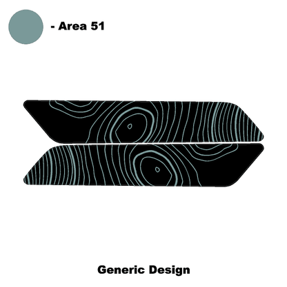 Topo Interior Front Door Grab Handle Overlay Kit (Printed + Laser Series) - 2021+ Bronco - Speedlogix