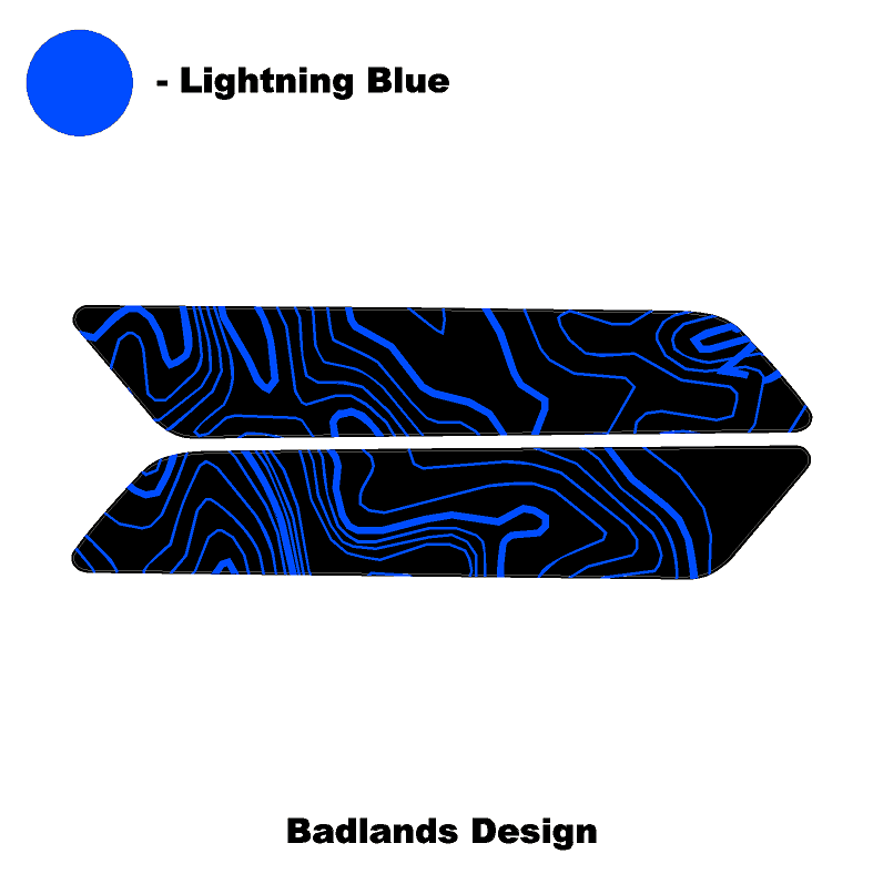 Topo Interior Front Door Grab Handle Overlay Kit (Printed + Laser Series) - 2021+ Bronco - Speedlogix