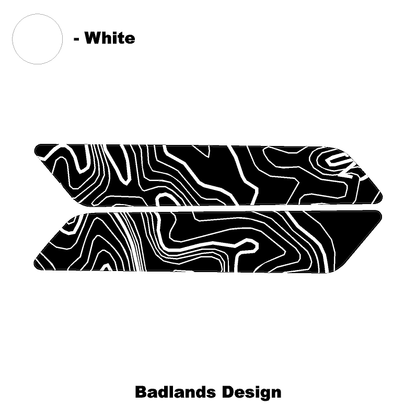 Topo Interior Front Door Grab Handle Overlay Kit (Printed + Laser Series) - 2021+ Bronco - Speedlogix