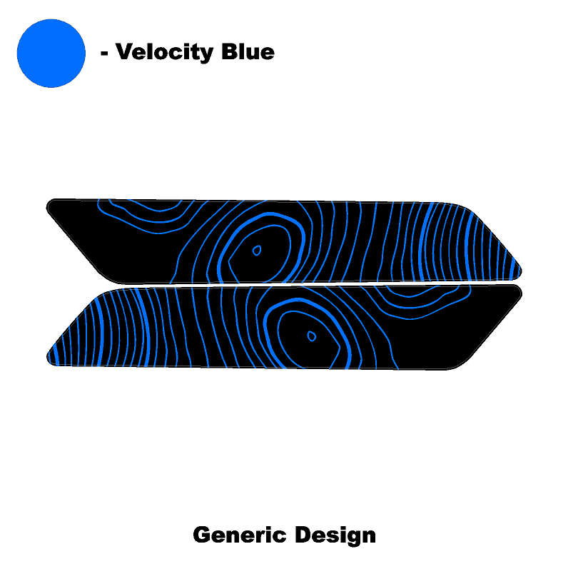 Topo Interior Front Door Grab Handle Overlay Kit (Printed + Laser Series) - 2021+ Bronco - Speedlogix
