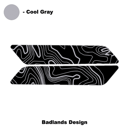 Topo Interior Front Door Grab Handle Overlay Kit (Printed + Laser Series) - 2021+ Bronco - Speedlogix