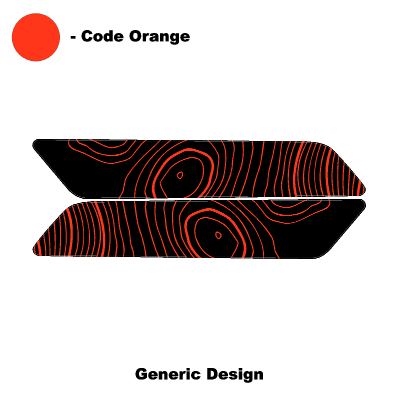 Topo Interior Front Door Grab Handle Overlay Kit (Printed + Laser Series) - 2021+ Bronco - Speedlogix