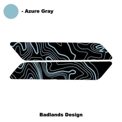 Topo Interior Front Door Grab Handle Overlay Kit (Printed + Laser Series) - 2021+ Bronco - Speedlogix