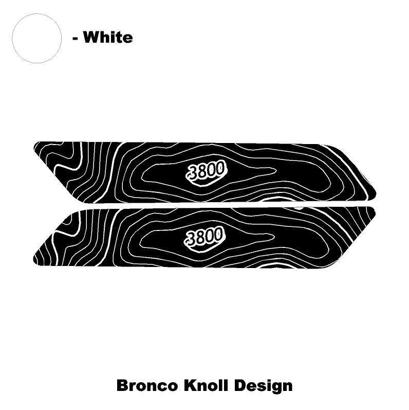 Topo Interior Front Door Grab Handle Overlay Kit (Printed + Laser Series) - 2021+ Bronco - Speedlogix