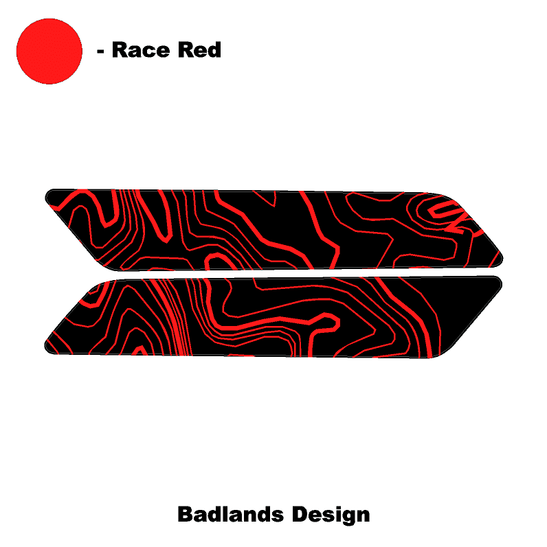 Topo Interior Front Door Grab Handle Overlay Kit (Printed + Laser Series) - 2021+ Bronco - Speedlogix