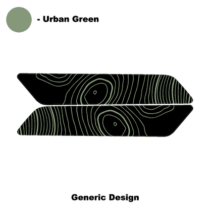 Topo Interior Front Door Grab Handle Overlay Kit (Printed + Laser Series) - 2021+ Bronco - Speedlogix