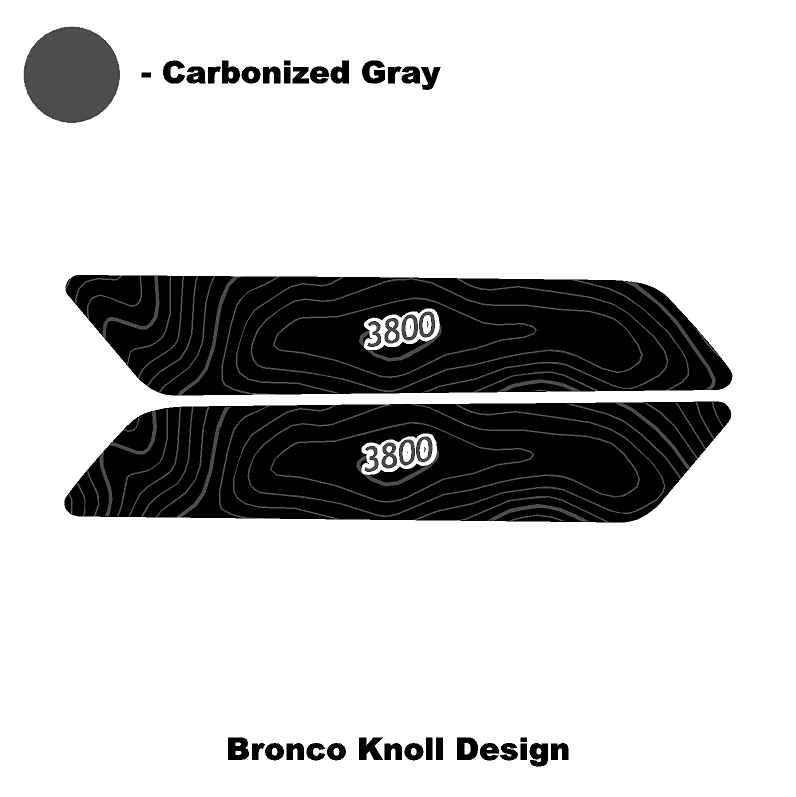 Topo Interior Front Door Grab Handle Overlay Kit (Printed + Laser Series) - 2021+ Bronco - Speedlogix