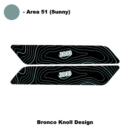 Topo Interior Front Door Grab Handle Overlay Kit (Printed + Laser Series) - 2021+ Bronco - Speedlogix