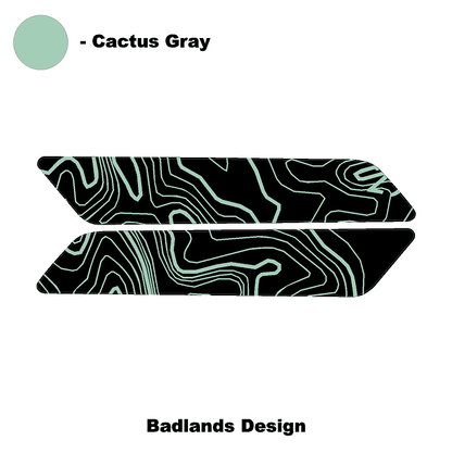 Topo Interior Front Door Grab Handle Overlay Kit (Printed + Laser Series) - 2021+ Bronco - Speedlogix