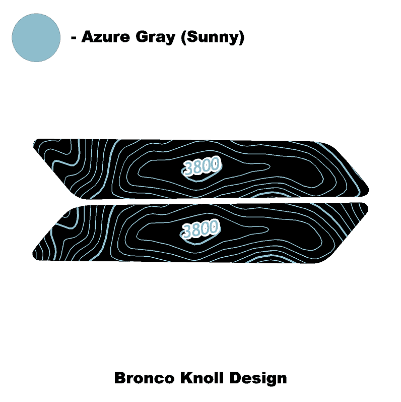 Topo Interior Front Door Grab Handle Overlay Kit (Printed + Laser Series) - 2021+ Bronco - Speedlogix