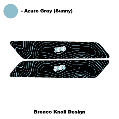 Topo Interior Front Door Grab Handle Overlay Kit (Printed + Laser Series) - 2021+ Bronco - Speedlogix