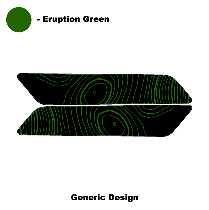 Topo Interior Front Door Grab Handle Overlay Kit (Printed + Laser Series) - 2021+ Bronco - Speedlogix