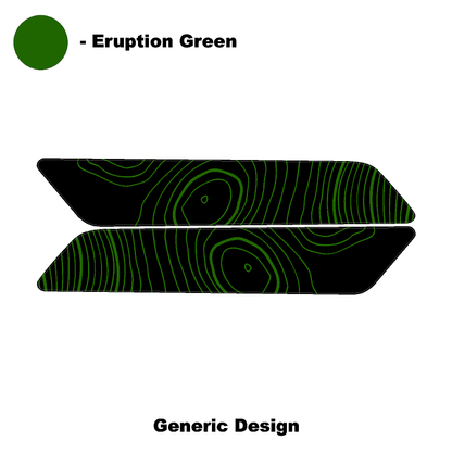 Topo Interior Front Door Grab Handle Overlay Kit (Printed + Laser Series) - 2021+ Bronco - Speedlogix