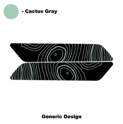 Topo Interior Front Door Grab Handle Overlay Kit (Printed + Laser Series) - 2021+ Bronco - Speedlogix