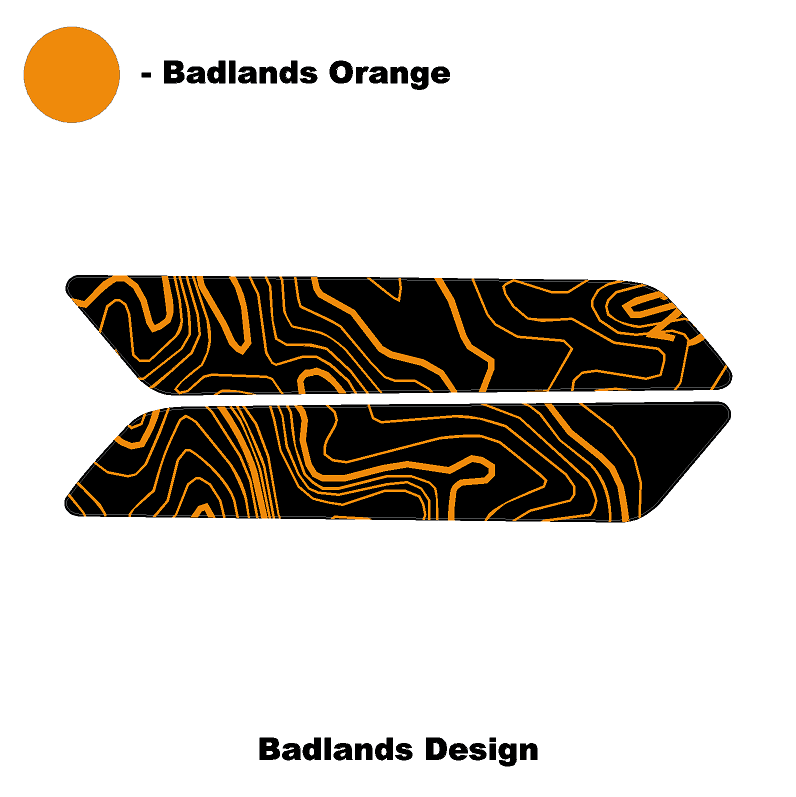 Topo Interior Front Door Grab Handle Overlay Kit (Printed + Laser Series) - 2021+ Bronco - Speedlogix