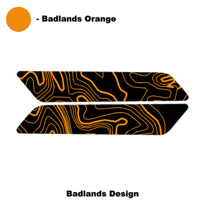 Topo Interior Front Door Grab Handle Overlay Kit (Printed + Laser Series) - 2021+ Bronco - Speedlogix