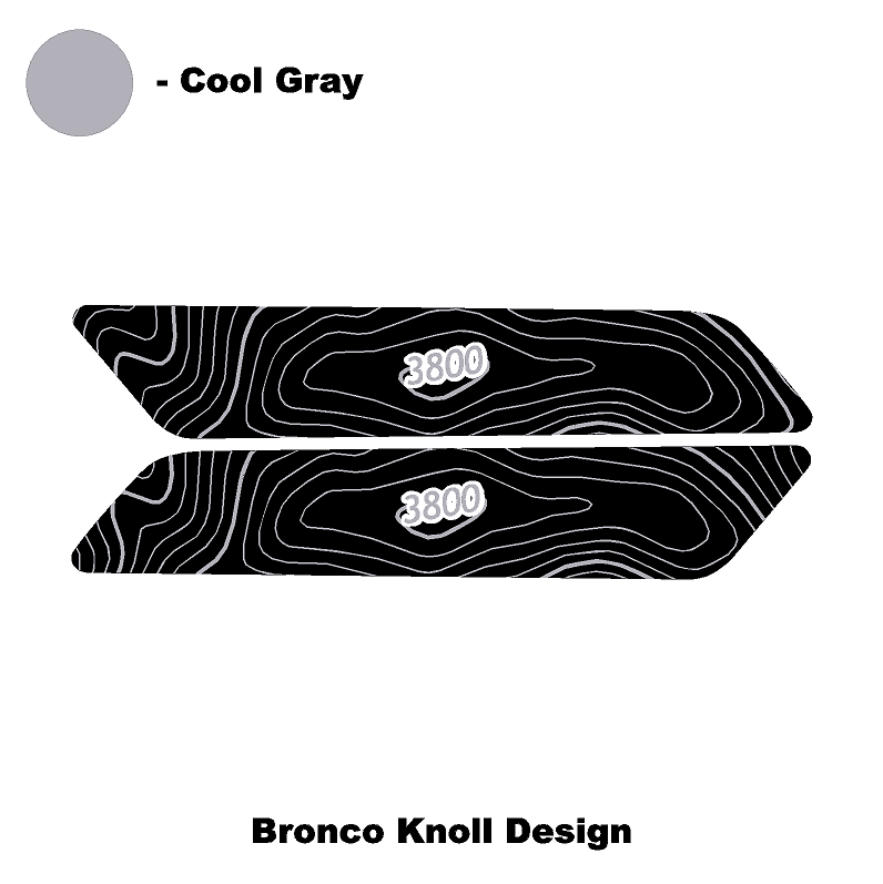 Topo Interior Front Door Grab Handle Overlay Kit (Printed + Laser Series) - 2021+ Bronco - Speedlogix