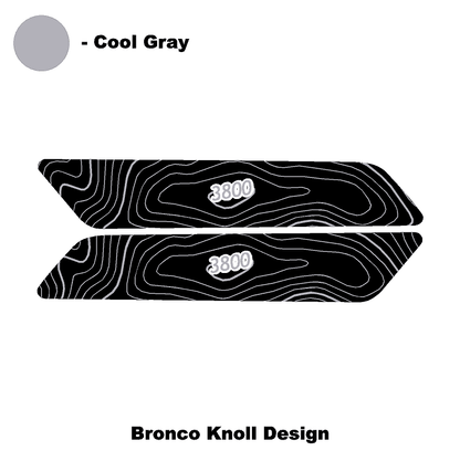 Topo Interior Front Door Grab Handle Overlay Kit (Printed + Laser Series) - 2021+ Bronco - Speedlogix