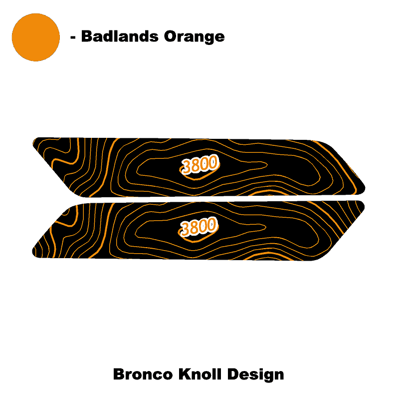 Topo Interior Front Door Grab Handle Overlay Kit (Printed + Laser Series) - 2021+ Bronco - Speedlogix