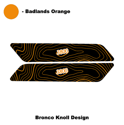 Topo Interior Front Door Grab Handle Overlay Kit (Printed + Laser Series) - 2021+ Bronco - Speedlogix