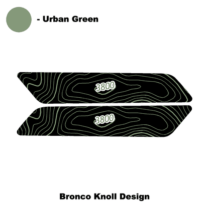 Topo Interior Front Door Grab Handle Overlay Kit (Printed + Laser Series) - 2021+ Bronco - Speedlogix