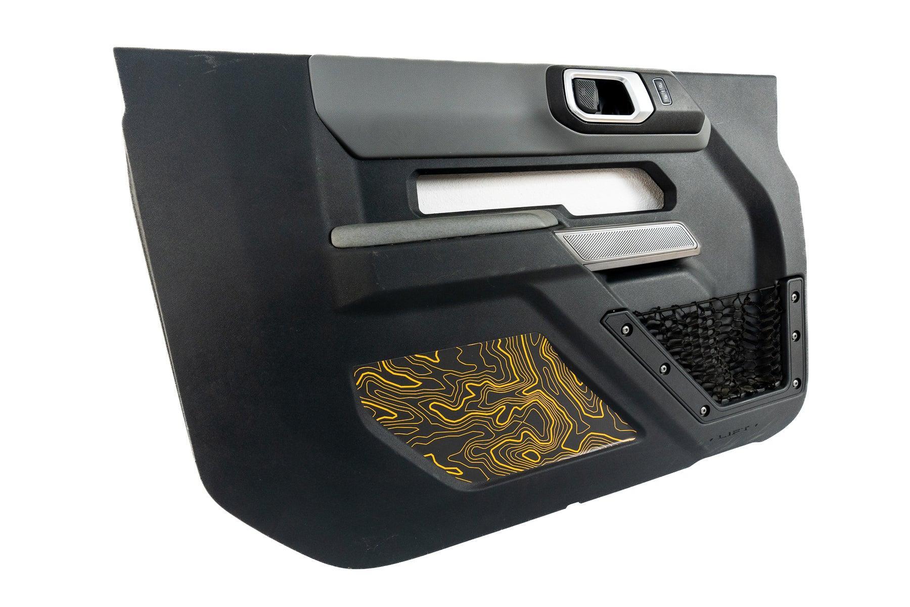 Topo Interior Lower Door Card Insert Overlays (Printed Series) - 2021+ Bronco 2 Door - Speedlogix