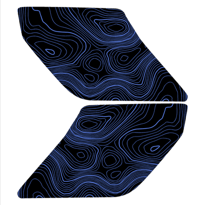 Topo Interior Lower Door Card Insert Overlays (Printed Series) - 2021+ Bronco 2 Door - Speedlogix