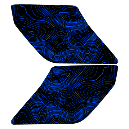 Topo Interior Lower Door Card Insert Overlays (Printed Series) - 2021+ Bronco 2 Door - Speedlogix