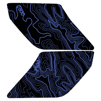 Topo Interior Sun Visor Overlays (Printed Series) - 2021+ Bronco (NO Homelink)