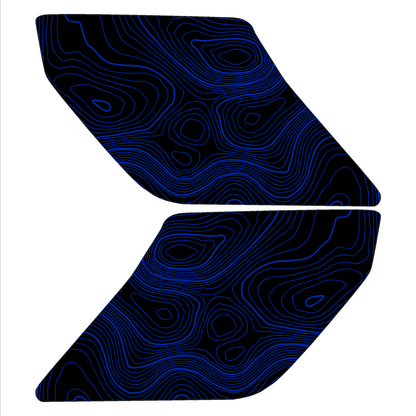 Topo Interior Lower Front Door Card Insert Overlays (Printed Series) - 2021+ Bronco 4 Door - Speedlogix