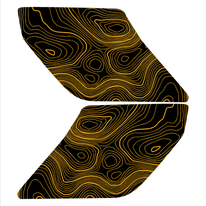 Topo Interior Lower Front Door Card Insert Overlays (Printed Series) - 2021+ Bronco 4 Door - Speedlogix