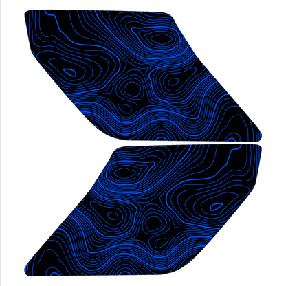 Topo Interior Lower Front Door Card Insert Overlays (Printed Series) - 2021+ Bronco 4 Door - Speedlogix