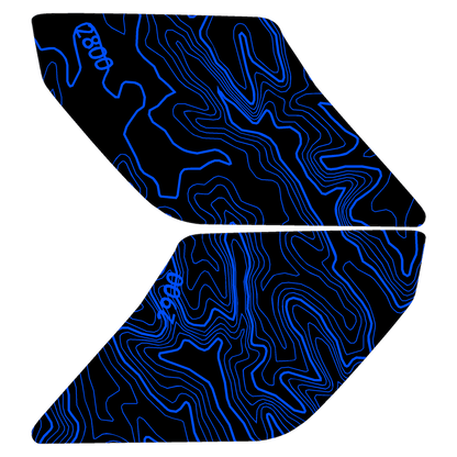 Topo Interior Sun Visor Overlays (Printed Series) - 2021+ Bronco (with Homelink) - Speedlogix