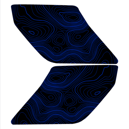 Topo Interior Sun Visor Overlays (Printed Series) - 2021+ Bronco (with Homelink) - Speedlogix