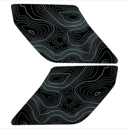 Topo Interior Sun Visor Overlays (Printed Series) - 2021+ Bronco (with Homelink) - Speedlogix