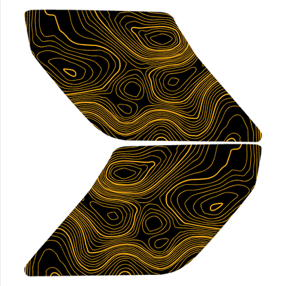 Topo Interior Sun Visor Overlays (Printed Series) - 2021+ Bronco (with Homelink) - Speedlogix