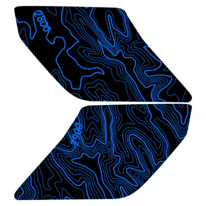 Topo Interior Sun Visor Overlays (Printed Series) - 2021+ Bronco (with Homelink) - Speedlogix