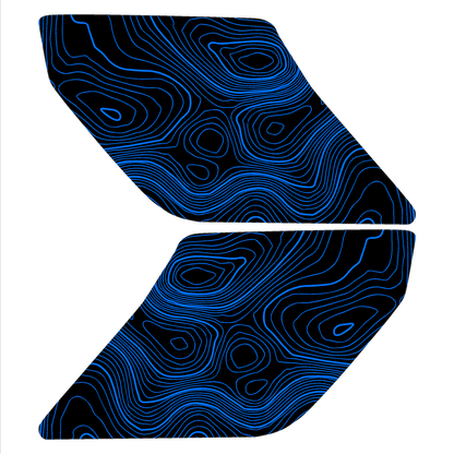 Topo Interior Sun Visor Overlays (Printed Series) - 2021+ Bronco (with Homelink) - Speedlogix