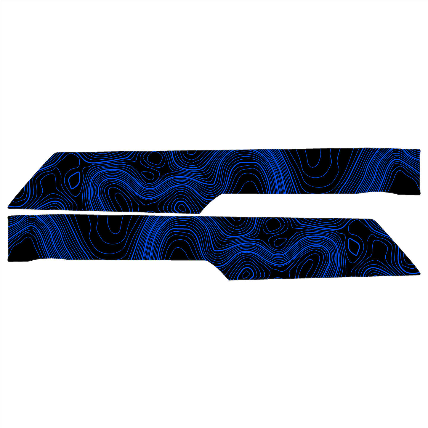 Topo Rear Interior Lower Door Card Insert Overlays (Printed Series) - 2021+ Bronco 4 Door