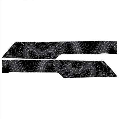 Topo Rear Interior Upper Door Card Insert Overlays (Printed Series) - 2021+ Bronco 4 Door