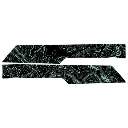 Topo Rear Interior Upper Door Card Insert Overlays (Printed Series) - 2021+ Bronco 4 Door