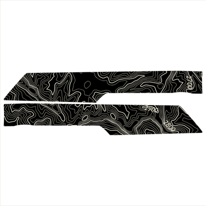 Topo Rear Interior Upper Door Card Insert Overlays (Printed Series) - 2021+ Bronco 4 Door