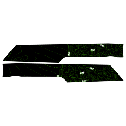 Topo Front Interior Upper Door Card Insert Overlays (Printed Series) - 2021+ Bronco 4 Door