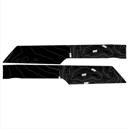 Topo Rear Interior Lower Door Card Insert Overlays (Printed Series) - 2021+ Bronco 4 Door