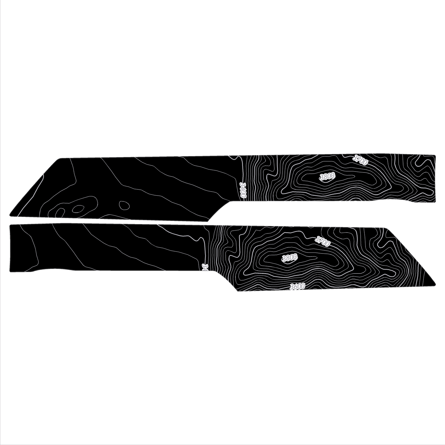 Topo Understeering Panel Overlay (Printed Series) - 2023+ Bronco (Type B)