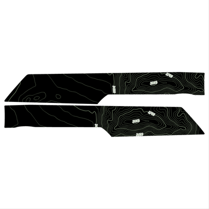 Topo Front Interior Upper Door Card Insert Overlays (Printed Series) - 2021+ Bronco 4 Door