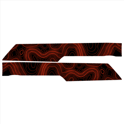 Topo Rear Interior Upper Door Card Insert Overlays (Printed Series) - 2021+ Bronco 4 Door