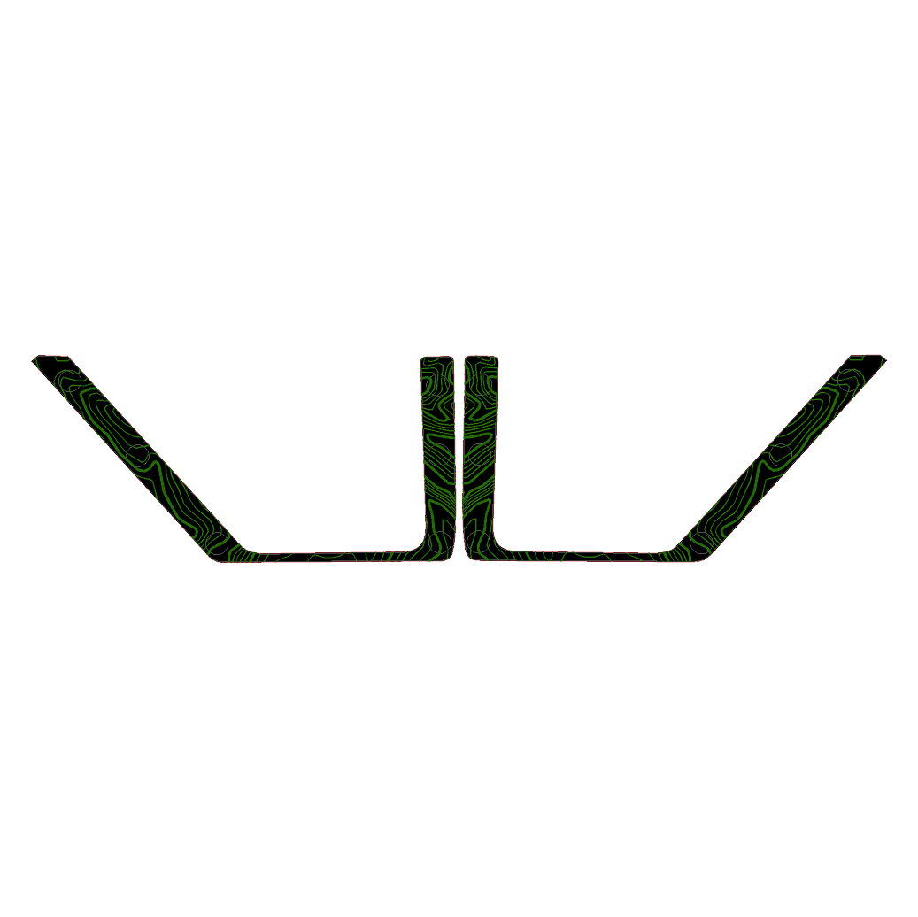 Topo Rear Door Net Trim Overlay Kit (Printed Series) - 2021+ Bronco - Speedlogix